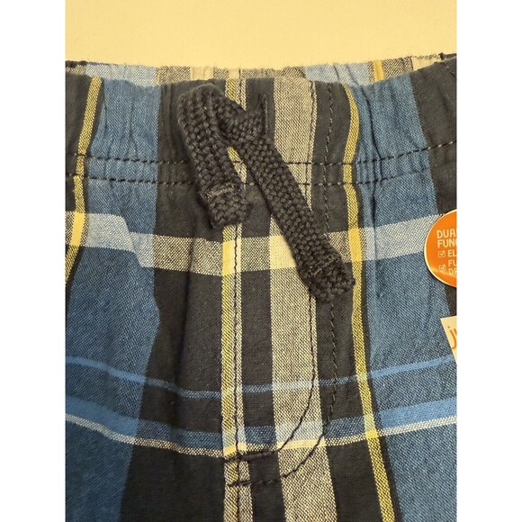 Toddler Boys Shorts Jumping Beans Elastic Drawstring Waistband Plaid Sz 4T New - Picture 6 of 11